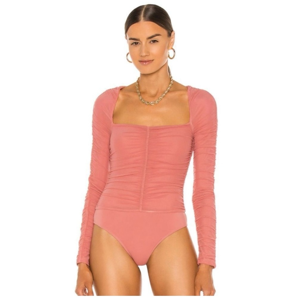 Michael Costello × REVOLVE Hallie Bodysuit in Mauve Size M